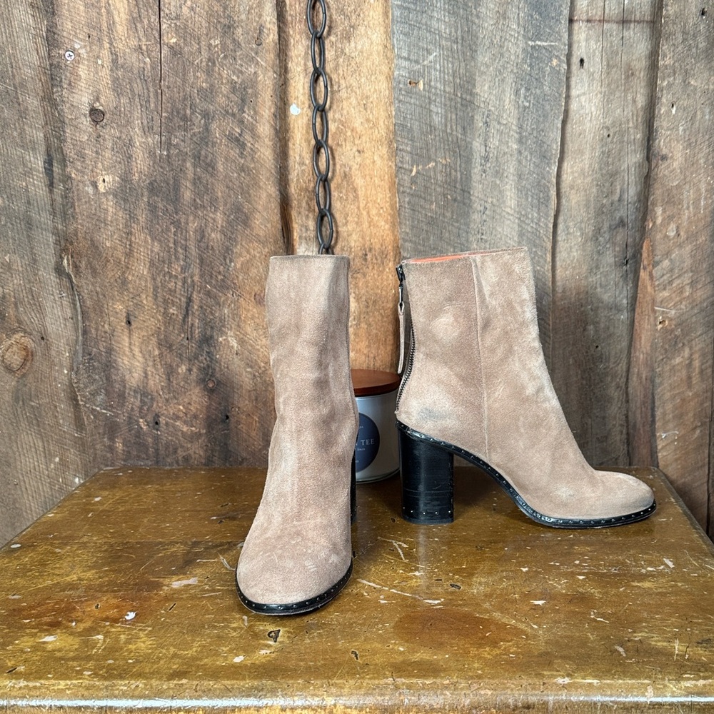 Rag & Bone Tan Suede Ankle Boots